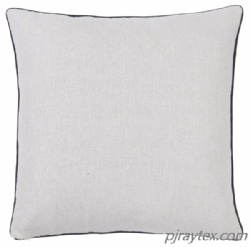 Linen Looking Throw Pillow Covers with Contract Piping, Living Room, Bedroom Home Decor Pillowcase 18x18 Inc