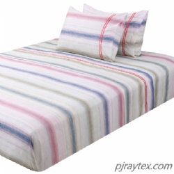 Ultra soft 4 piece sheet set, Stripe Pinted bed sheet, Queen