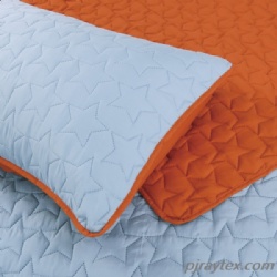 Ultrasonic quilts set 3pcs, solid coverlets with pillowcase