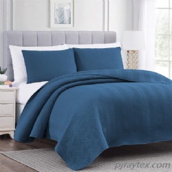 3 Pieces Microfiber Bedspread Coverlet with Pillowcase