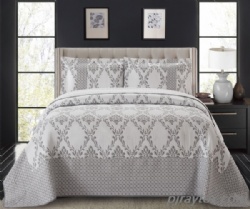 Jacquard coverlets set 3pcs with patching borders