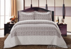 Jacquard coverlets set 3pcs with patching borders