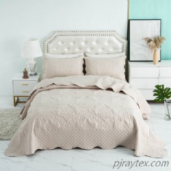 Embroidery Bed Cover Set 3pcs with Joint Border