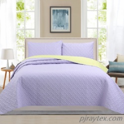 Lightweight Microfiber Basket Pattern Bedspreads Set