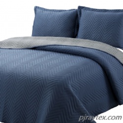 Jersey Oversized Quilt Coverlet Bed Set Light Weight Breathable