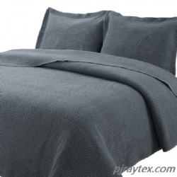 Modern Stone Washed Coverlet Set,Soft and Easy Care