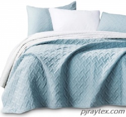 Lightweight Ultra Soft Stone Washed Blanket Coverlet Bedding Set