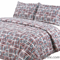 Light-Weight Microfiber Duvet Cover Set with Snap Buttons