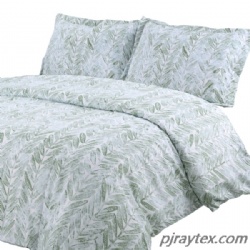 Soft Microfiber Duvet Cover Set, Leaf Printed Pattern King Size