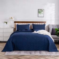 Microfiber Quilted Bedspread Set 3pcs